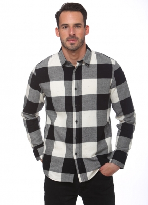 Big Check Cotton Flanel L.Sleeve Shirt